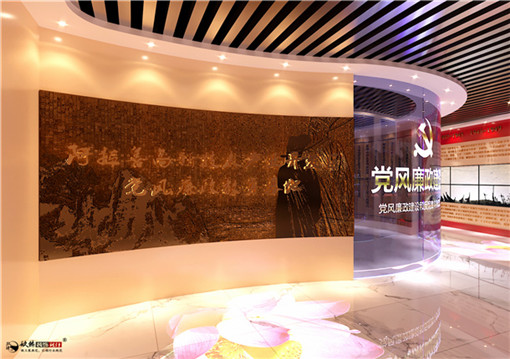 銀川廉政展廳裝修設(shè)計案例_nxjdhl_銀川展廳裝修公司